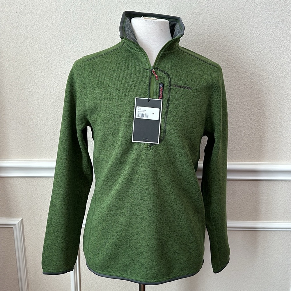 Craghoppers BRONTO HALF ZIP - Dk Agave Marled